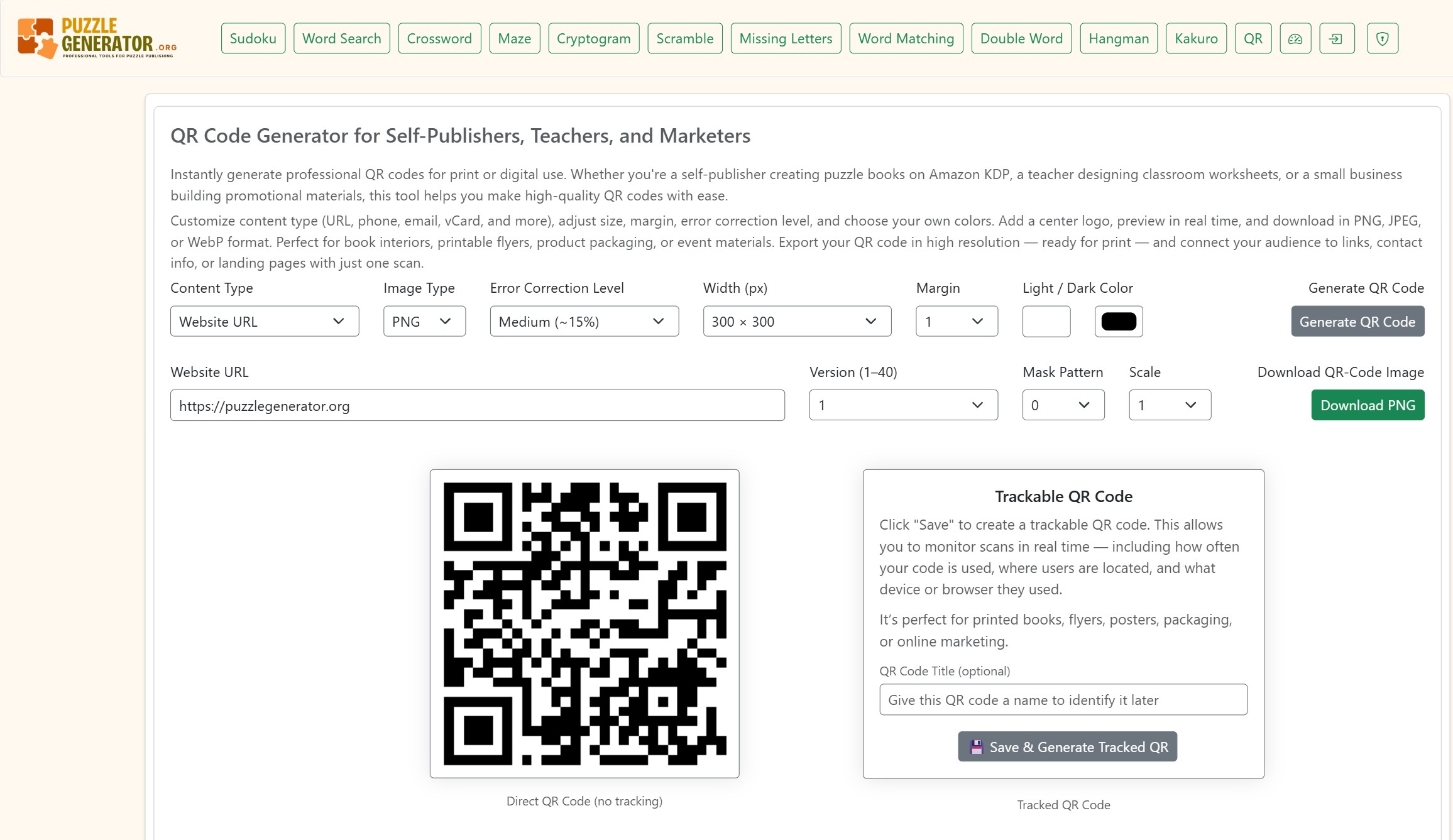 QR Code Maker — example